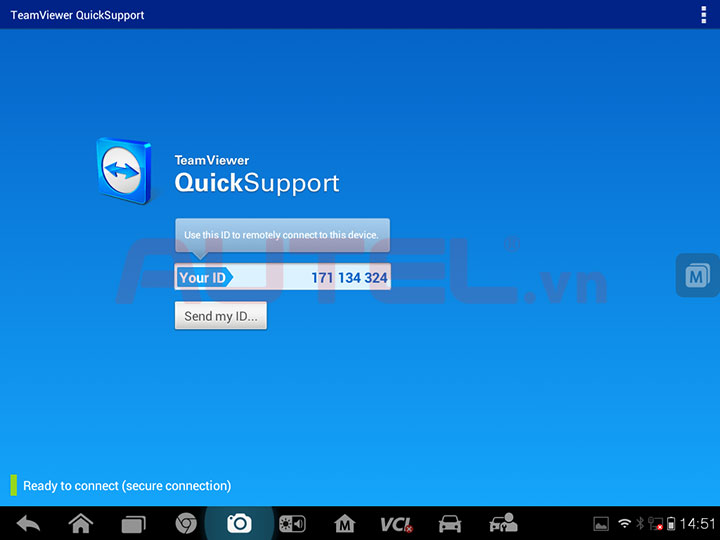 Autel MaxiSys Pro được hỗ trợ từ xa qua Teamviewer