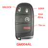 19 GM 4 phím-Chìa khóa Smartkey Autel-GM004AL