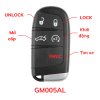 GM 5 phím-Chìa khóa Smartkey Autel-GM005AL