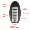 NISSAN 5 phím-Chìa khóa Smartkey Autel-IKEYNS005AL