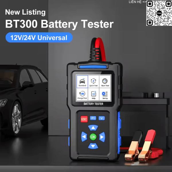 Thiết Bị Kiểm Tra Bình Ắc Quy Ô Tô Tiếng Việt BT300