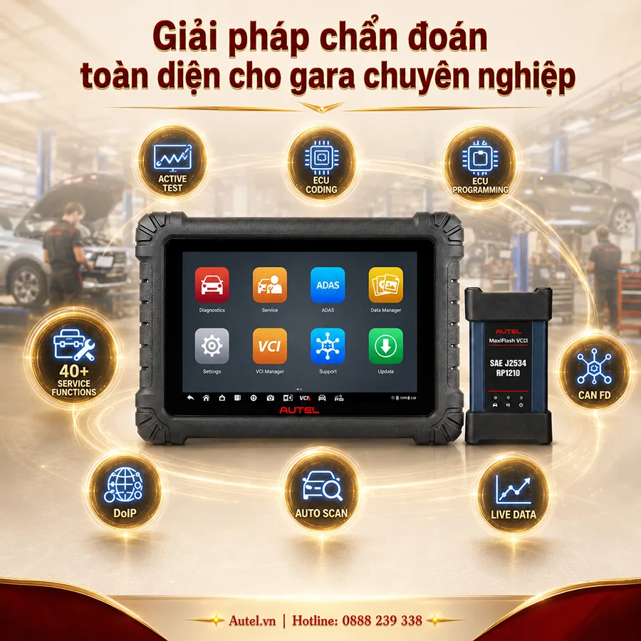 Autel MS908S3 với các tính năng nổi bật như Active Test, ECU Coding và Auto Scan
