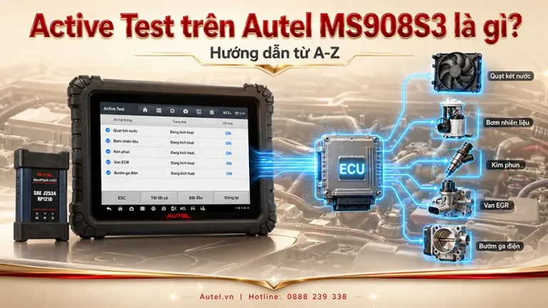 Active Test trên Autel MS908S3 là gì