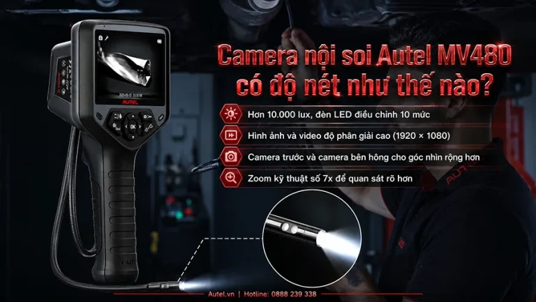 Camera nội soi Autel MV480 có độ nét như thế nào?