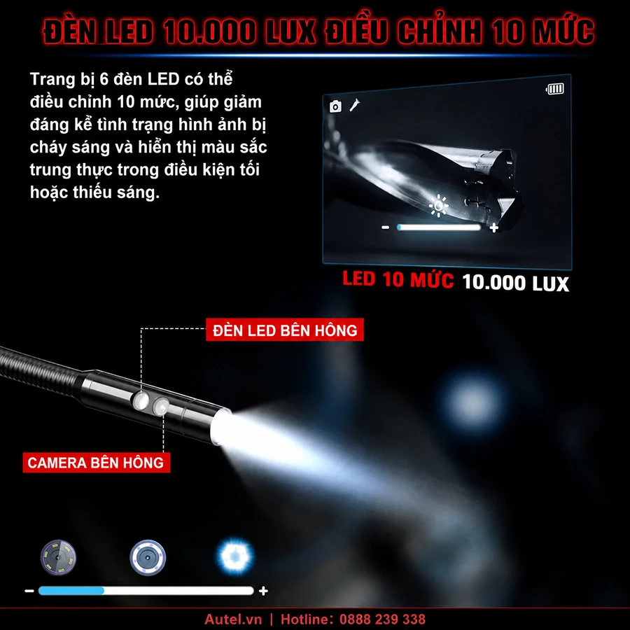 Đèn LED hỗ trợ hình ảnh trong môi trường thiếu sáng