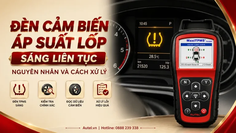 Đèn cảm biến áp suất lốp sáng liên tục